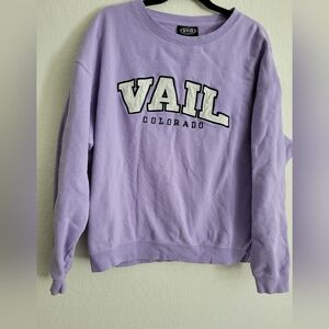 Vintage Vail Resortwear Colorado lilac pullover | size xl